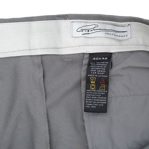 NWT GREG NORMAN Comfort Stretch Golf Dress Casual Chino Travel Pants Size 40x32 - Picture 3 of 4